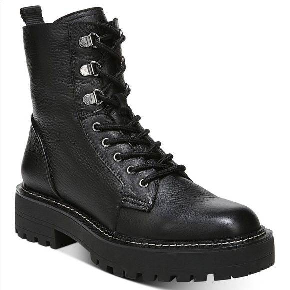 Sam Edelman Shoes - Sam Edelman Combat Boots Lug Sole / Water Repellent Resistant / Lace-Up 7.5
